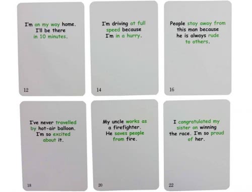 Prepositions, Prepositions Fun Cards