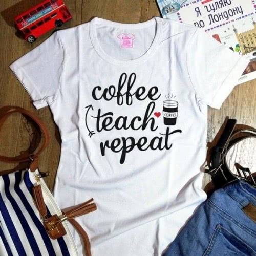 Футболка Coffee Teach Repeat