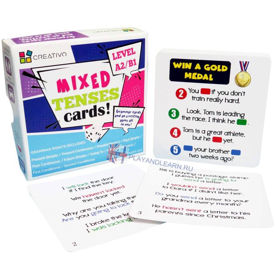 Карточки на английском Mixed Tenses Cards (level A2-B1) купить