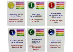 Countable and Uncountable Nouns Fun Cards