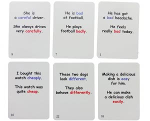 Adverbs vs Adjectives Fun Cards