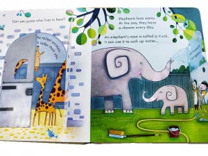 Peep Inside Zoo детская книга на английском