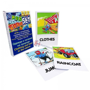 PicWord Set Flashcards (Clothing and Food in the Nature)